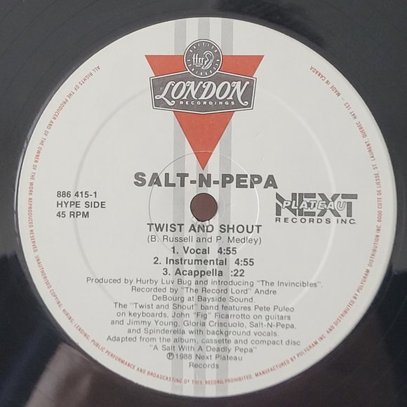 VINTAGE 1988, SALT N PEPA, GET UP EVERYBODY 12" E.P.!!! - Picture 2 of 6